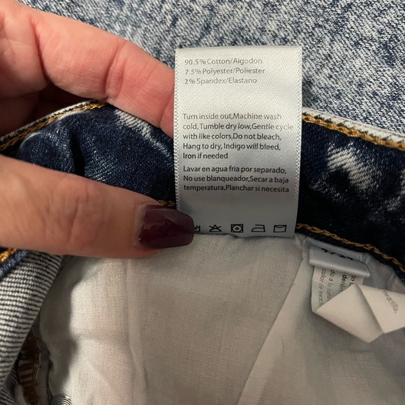 RISEN Boot Cut Acid Wash Jeans - Picture 4 of 6